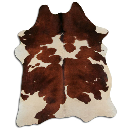Braun-Weißes Kuhfell XXL