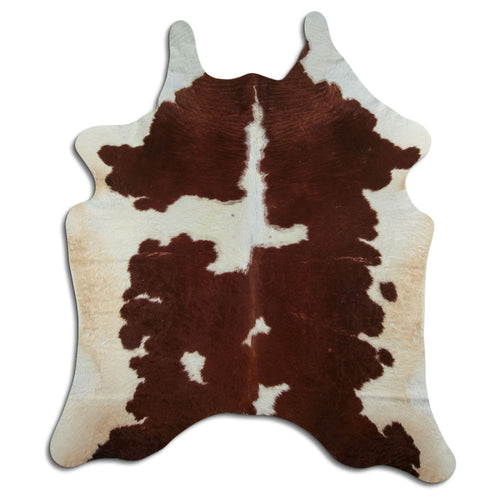 Braun-Weißes Kuhfell XXL