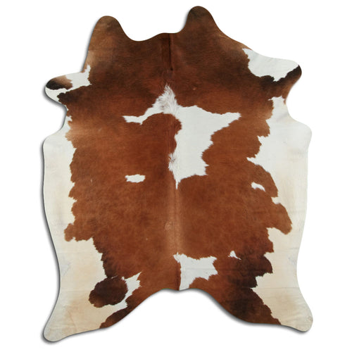 Braun-Weißes Kuhfell XXL
