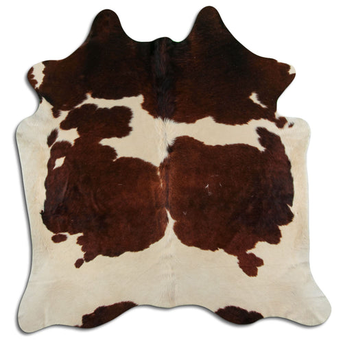 Braun-Weißes Kuhfell XL