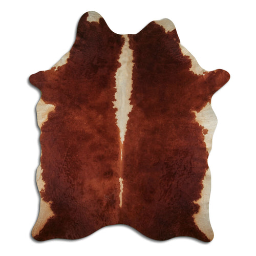 Braun-Weißes Kuhfell XXL
