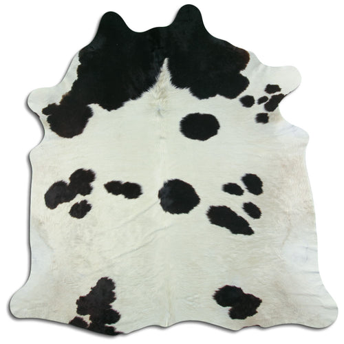 Schwarz-Weißes Kuhfell XL