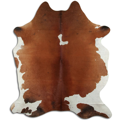 Braun-Weißes Kuhfell XXL