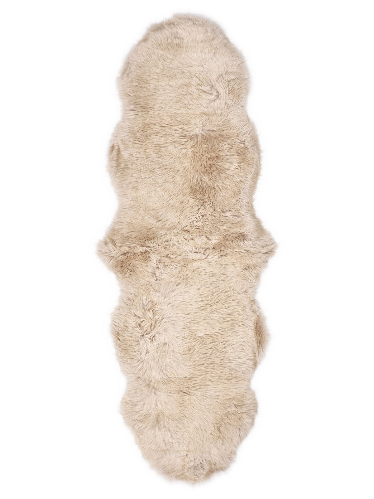 Neuseeländischer Lammfell-Teppich Doppel, Beige