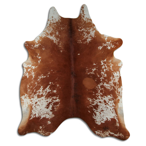 Braun-Weißes Kuhfell XXL