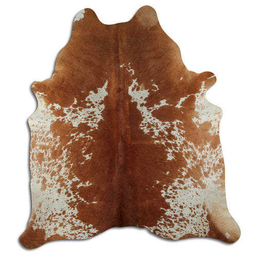 Braun-Weißes Kuhfell XXL