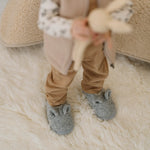 Merino Kinderhausschuhe „Maus“