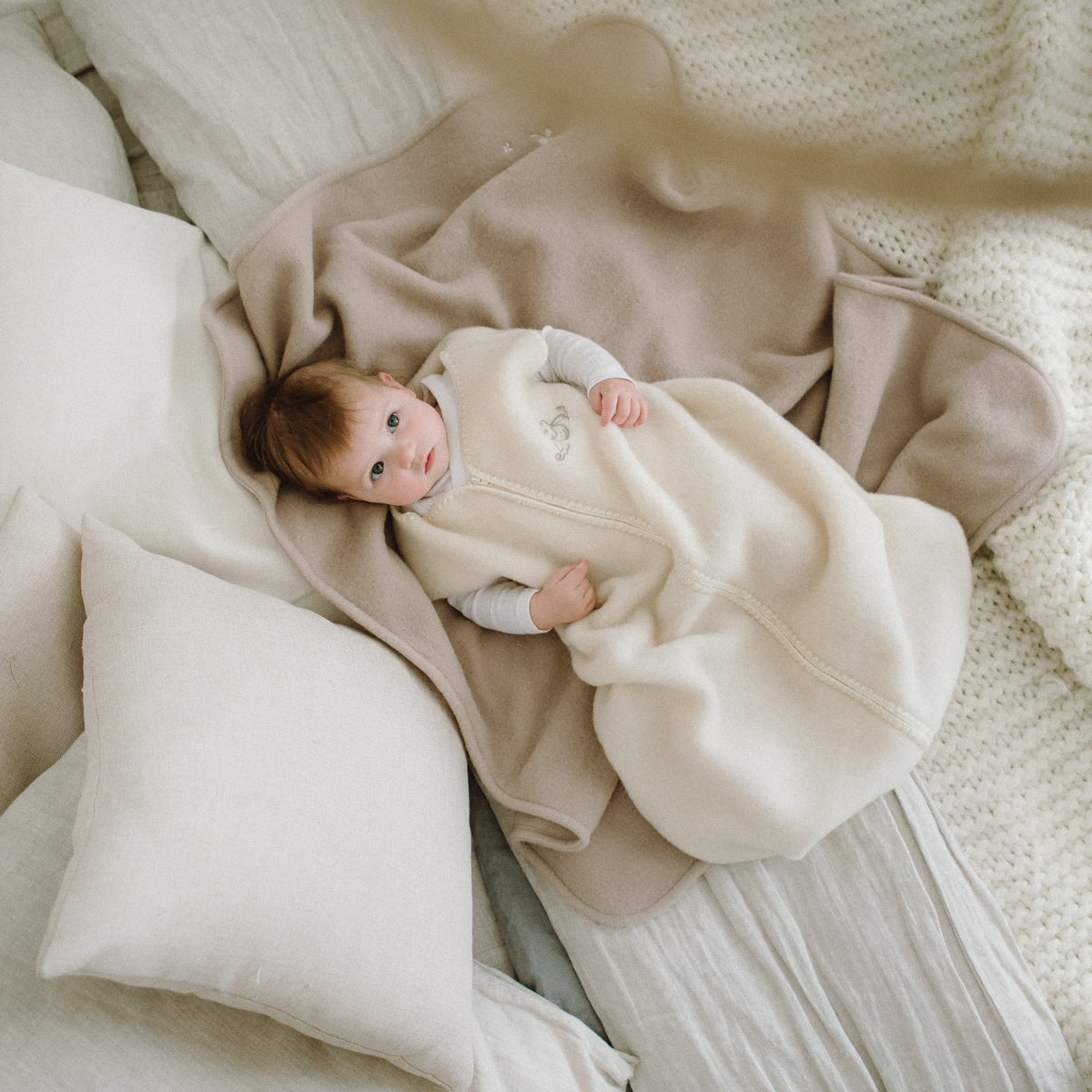 Babydecke aus Merinowolle – Bild 5 von 6