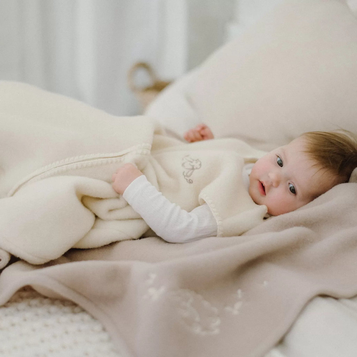 Babydecke aus Merinowolle – Bild 6 von 6