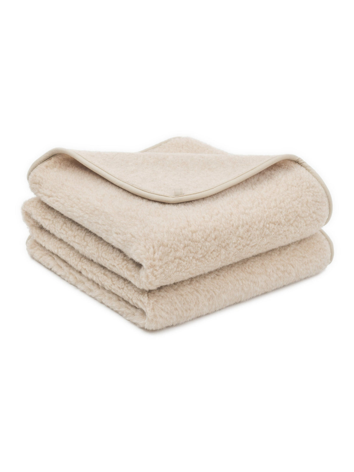 Wolldecke „Mandel“ aus Merinowolle | einlagig